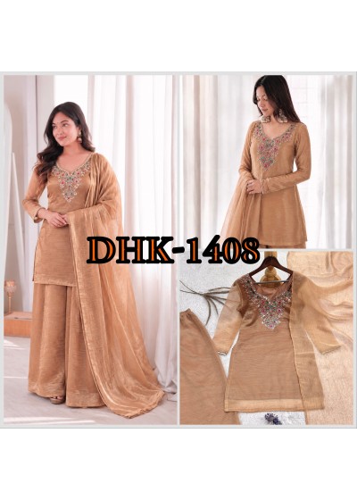 DHK-1408 Pure Salsa Silk Embroidered Designer Collection