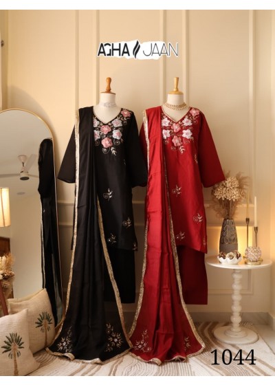 AGHAJAAN 1044 | Mul Chanderi Gota Patti Collection