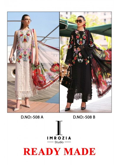 IMROZIA STUDIO 508 AB | Cambric Cotton Embroidered Collection