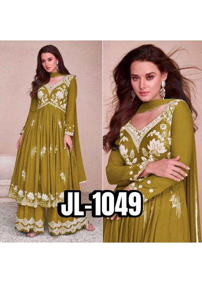 JL-1049 | Pure Chinon Silk Anarkali Designer Collection