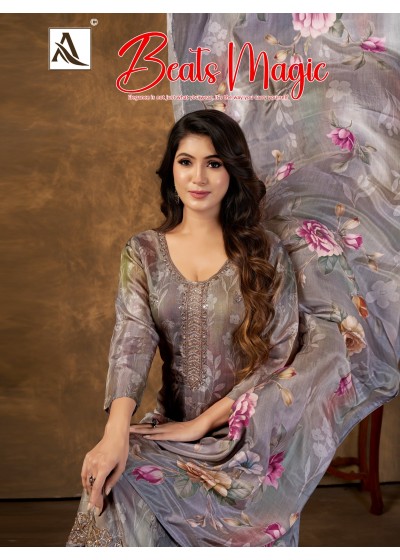 ALOK SUIT | BEATS MAGIC | Viscose Maslin Digital Print Fancy Beats Work Collection