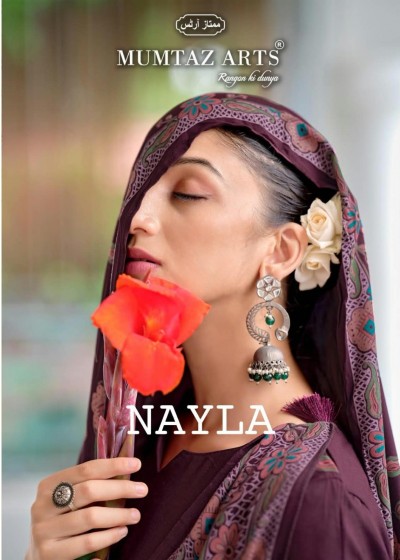 MUMTAZ ARTS | NAYLA | Pure Viscose Pashmina Designer Khatli Work Winter Collection