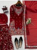 5956 | Premium JMC Silk Anarkali Sharara Set