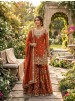5956 | Premium JMC Silk Anarkali Sharara Set