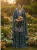 5956 | Premium JMC Silk Anarkali Sharara Set