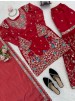 5956 | Premium JMC Silk Anarkali Sharara Set
