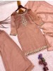 JL-1072 | Pure Salsa Silk Embroidered Palazzo Suit Set