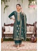 SARGUN-8 | Viscose Maslin Jacquard Designer Suit | Hand Work | Premium Ethnic Wear