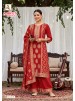 SARGUN-8 | Viscose Maslin Jacquard Designer Suit | Hand Work | Premium Ethnic Wear