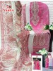 AASHA DESIGNER | 1187 (AB) | Pure Cotton Embroidered Suit | Silver Chiffon Dupatta | Ready Dispatch