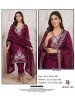 Hoor Tex | HF-968 A to D | Pakistani Full Stitched Suit | H.O. Glass Silk | XL-42 | Ready to Ship