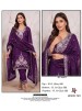 Hoor Tex | HF-968 A to D | Pakistani Full Stitched Suit | H.O. Glass Silk | XL-42 | Ready to Ship