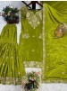 JD-587 | Pure Chinon Silk Kurti Sharara Dupatta Set | Embroidery & Sequence Work | M-XXL | Ready to Wear