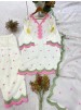 BE-490 | Designer Embroidered Mul Chanderi Top Salwaar Dupatta Set