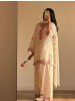 BE-490 | Designer Embroidered Mul Chanderi Top Salwaar Dupatta Set
