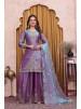 Designer Fendy Silk Embroidered Sharara