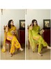NSR-859 Premium Natural Crepe Silk Designer Suit Set