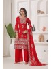 JD-588 Premium Embroidered Kurti Palazzo Set