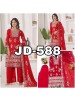 JD-588 Premium Embroidered Kurti Palazzo Set