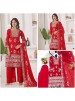 JD-588 Premium Embroidered Kurti Palazzo Set