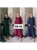 DB-48 Premium Organza Embroidered Suit Set