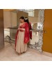 ZSR-3131 Roman Silk Fully Flared Gown Set