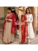 ZSR-3131 Roman Silk Fully Flared Gown Set