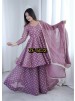 ZF-5022 Heavy Crunchy Silk Jacquard Butti Sharara Palazzo Set