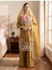 SRK-5369 NC Moss Heavy Embroidery Sequence Palazzo Suit Set