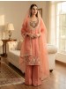 SRK-5369 NC Moss Heavy Embroidery Sequence Palazzo Suit Set