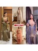 SRK-5369 NC Moss Heavy Embroidery Sequence Palazzo Suit Set