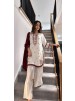 JD-654 Premium HO Silk Embroidered Farshi Palazzo Suit Set