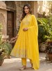 BE-495 Georgette Sequence Embroidered Round Top Pant Set