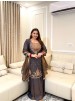 DHK-1404 Pure NC Moss Silk Embroidered Palazzo Suit Set