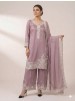 LG-2097 French Crepe Sequence Embroidered Palazzo Suit Set