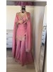 ZF-408 Heavy Pure Chinon Silk Embroidered Sharara Palazzo Suit Set