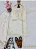 DB-004 Designer Party Wear Natural Silk Embroidered Palazzo Suit Set