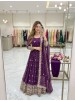 WW-1283 Bandhani Print Embroidered Sequence Gown Pant Dupatta Set