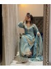 DHK-1368 Heavy Faux Georgette Embroidered Sequence Palazzo Dupatta Set
