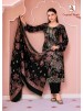 Alok Suit | Crystal Black | Premium Designer Collection | 6 Pcs