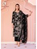 Alok Suit | Crystal Black | Premium Designer Collection | 6 Pcs