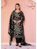 Alok Suit | Crystal Black | Premium Designer Collection | 6 Pcs