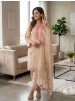 BE-490 | Designer Mul Chanderi | Embroidered Suit | Ready to Dispatch