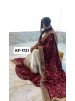 KF-1721 | Burberry Chiffon | Heavy Embroidery & Sequence | Designer Gown