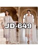 JD-649 | Long Kurti Pant Set | Roman Glass Silk | Designer Wear