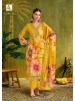 Flora Belle Premium Maslin Digital Print Embroidered Suit
