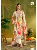 Flora Belle Premium Maslin Digital Print Embroidered Suit