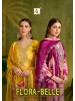 Flora Belle Premium Maslin Digital Print Embroidered Suit
