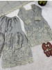 Premium Heavy GMY Silk Real Mirror Work Sharara Set