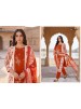 Shop HUMRAAZ by ZULFAT Pure Jam Cotton Suit with heavy full-front self embroidery, Chiffon digital print dupatta and Pure Rayon bottom. 06 PCS collection.